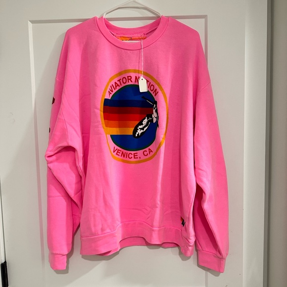 Aviator Nation Sweaters - ☀️BRAND NEW AVIATOR NATION CREWNECK SWEATSHIRT IN NEON PINK☀️
